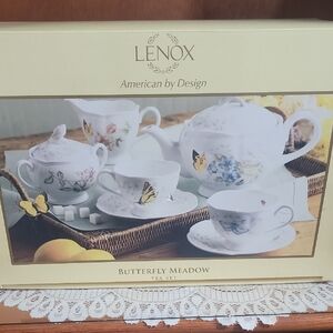 Lenox Butterfly Meadow Porcelain Tea Set